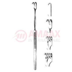 Tracheal Retractor Blunt (Prong) 16.5cm Curved