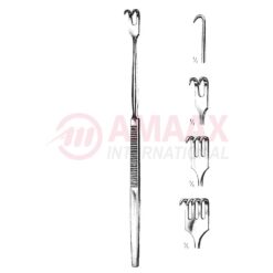 Tracheal Retractor Sharp (Prong) 16.5cm Curved