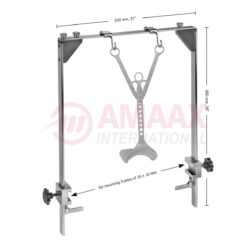 ROCHARD Abdominal Retraction System, Mounting Frame, Double, Jaw Width: 530mm