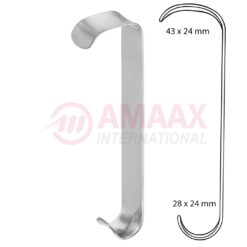 Roux Retractor Double-Ended 17 cm