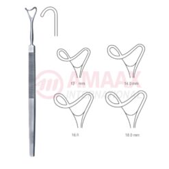 Saddle Hook Fenestrated 16cm