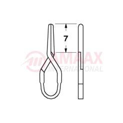 Standard, Vessel Clip 7mm Straight-NO IMPLANTS