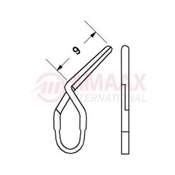 Standard, Vessel Clip 9mm Angled-NO IMPLANTS