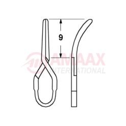 Standard, Vessel Clip 9mm Slightly Curved-NO IMPLANTS