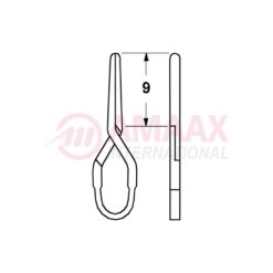 Standard, Vessel Clip 9mm Straight-NO IMPLANTS