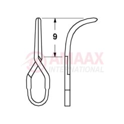Standard, Vessel Clip 9mm Strong Curved-NO IMPLANTS