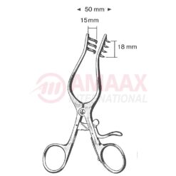 Weitlaner Wullstein Retractor Sharp/Blunt 3 X 4 Prong