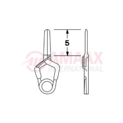 YASARGIL Aneurysm Clips, MINI Permanent, 5mm Straight Fine, Closing Force 110 gms, Opening 4.0mm