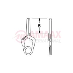 YASARGIL Aneurysm Clips, MINI Permanent, 5mm Straight, Closing Force 110 gms, Opening 4.0mm