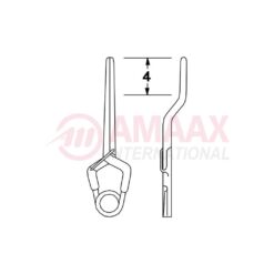 YASARGIL Aneurysm Clips, MINI Permanent, 4mm Bayonet, Closing Force 130 gms, Opening 7.0mm