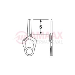 YASARGIL Aneurysm Clips, MINI Temporary, 5mm Straight Fine, Closing Force 70 gms, Opening 4.0mm
