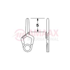YASARGIL Aneurysm Clips, MINI Temporary, 5mm Straight, Closing Force 70 gms, Opening 4.0mm