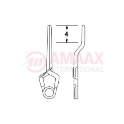 YASARGIL Aneurysm Clips, MINI Temporary, 4mm Bayonet, Closing Force 70 gms, Opening 7.0mm