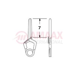 YASARGIL Aneurysm Clips, MINI Temporary, 7mm Straight, Closing Force 70 gms, Opening 4.6mm