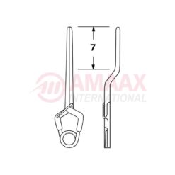 YASARGIL Aneurysm Clips, MINI Temporary, 7mm Bayonet, Closing Force 70 gms, Opening 5.7mm