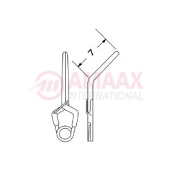 YASARGIL Aneurysm Clips, MINI Temporary, 7mm Bend Angled 45 Degree, Closing Force 70 gms, Opening 4.5mm