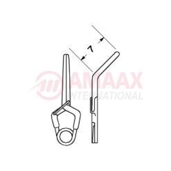 YASARGIL Aneurysm Clips, Standard, Permanent, 45 Degree Angled 7mm, Closing Force 200 gms, Opening 6.5mm