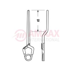 YASARGIL Aneurysm Clips, Standard, Permanent, 12mm Bayonet, Closing Force 200 gms, Opening 10.2mm