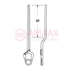YASARGIL Aneurysm Clips, Standard, Permanent, 20mm Bayonet, Closing Force 180 gms, Opening 13.0mm