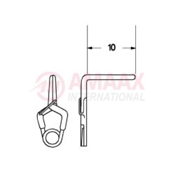 YASARGIL Aneurysm Clips, Standard, Permanent, 10mm Bend 90 Degree, Closing Force 200 gms, Opening 5.6mm