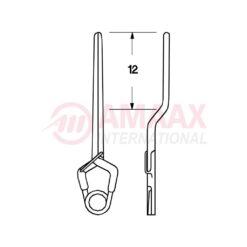 YASARGIL Aneurysm Clips, Standard, Temporary, 12mm Bayonet, Closing Force 90 gms, Opening 10.2mm
