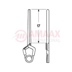 YASARGIL Aneurysm Clips, Standard, Temporary, 17mm Straight, Closing Force 90 gms, Opening 10.6mm