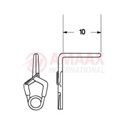 YASARGIL Aneurysm Clips, Standard, Temporary, 10mm Angled 90 Degree, Closing Force 130 gms, Opening 5.6mm