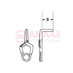 YASARGIL Aneurysm Clips, Standard, Temporary, 5mm Angled 90 Degree, Closing Force 130 gms, Opening 5.6mm