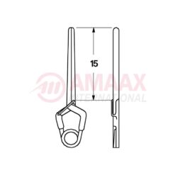 YASARGIL Aneurysm Clips, Standard, Temporary, 15mm Straight, Closing Force 90 gms, Opening 9.2mm
