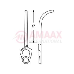 YASARGIL Aneurysm Clips, Standard, Temporary, 17mm Curved, Closing Force 110 gms, Opening 9.9mm