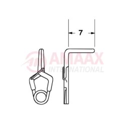 YASARGIL Aneurysm Clips, Standard, Temporary, 7mm Angled 90 Degree, Closing Force 130 gms, Opening 5.6mm