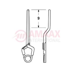 YASARGIL Aneurysm Clips, Standard, Temporary, 9mm Bayonet, Closing Force 90 gms, Opening 8.7mm