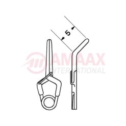 YASARGIL Aneurysm Clips, Standard, Temporary, 5mm Angled 45 Degree, Closing Force 110 gms, Opening 6.2mm