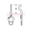 YASARGIL Aneurysm Clips, Standard, Temporary, 9mm Straight with Radius, Closing Force 90 gms, Opening 7.2mm