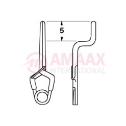 YASARGIL Aneurysm Clips, Standard, Temporary, 5mm Bayonet, Step Height 3.5mm Closing Force 110 gms, Opening 8 Mm