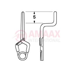 YASARGIL Aneurysm Clips, Standard, Temporary, 5mm Bayonet, Step Height 4.5mm Closing Force 110 gms, Opening 8.0mm