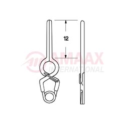 YASARGIL Aneurysm Clips, Standard, Temporary, Fenestrated 3.5mm, 12mm Straight, Closing Force 90 gms, Opening 9.6mm