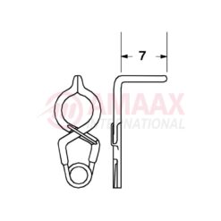 YASARGIL Aneurysm Clips, Standard, Temporary, Fenestrated 5mm, 7mm Angled 90 Degree, Closing Force 110 gms, Opening 5.5mm