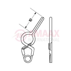 YASARGIL Aneurysm Clips, Standard, Temporary, Fenestrated 5mm, 10mm Straight, Side Right Opening, Closing Force 110 gms, Opening 8.8mm