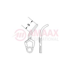 YASARGIL MINI Permanent, 5mm Curved, Side Angled 45 Degree Close Force 110 gms, Opening 4.0mm