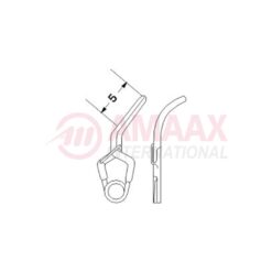 YASARGIL Aneurysm Clips, MINI Temporary, 5mm Curved, Side Angled 45 Degree Close Force 70gms, Opening 4.0mm