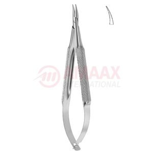 Barraquer-micro-needle-holder-without-catch-curved