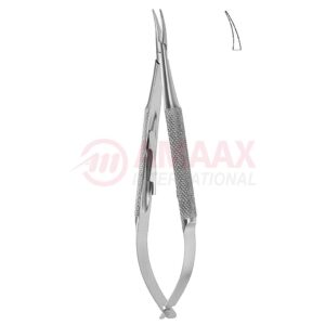 Barraquer-troutman-micro-needle-holder-with-catch-curved