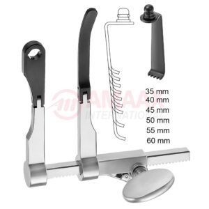 Caspar-lumbal-Retractor-10-cm-complete-set-with-6-lateral-blades