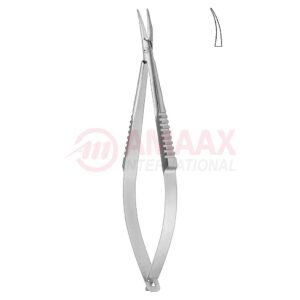 Castroviejo-micro-needle-holder-9-Cm-Without-catch-curved