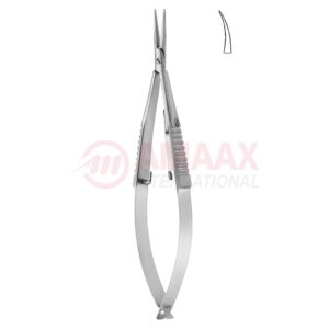 Castroviejo-micro-needle-holder-9-Cm-with-catch-curved