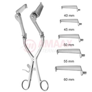Cloward-retractor-complete-set-sharp-with-5-blades