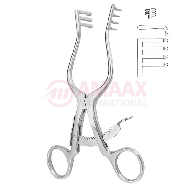 Counter-retractor-with-ratched-13.5-cm-sharp-3-x-4