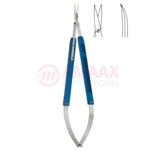 Lightweight-well-balanced-micro-scissors-spring-type-round-cutting-blades-sharp-curved