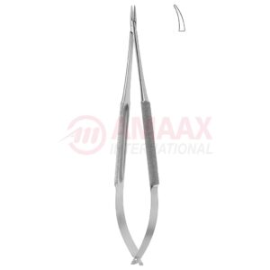 Micro-needle-holder-without-catch-curved-